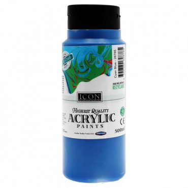 Cyan Blue Acrylic Paint 500Ml