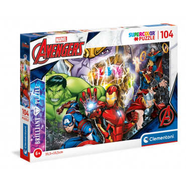 Brilliant Puzzle 104pc - Marvel