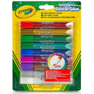 9 WASHABLE GLITTER GLUE