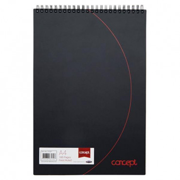 A4 160pg Durable Cover Spiral Refill Pad
