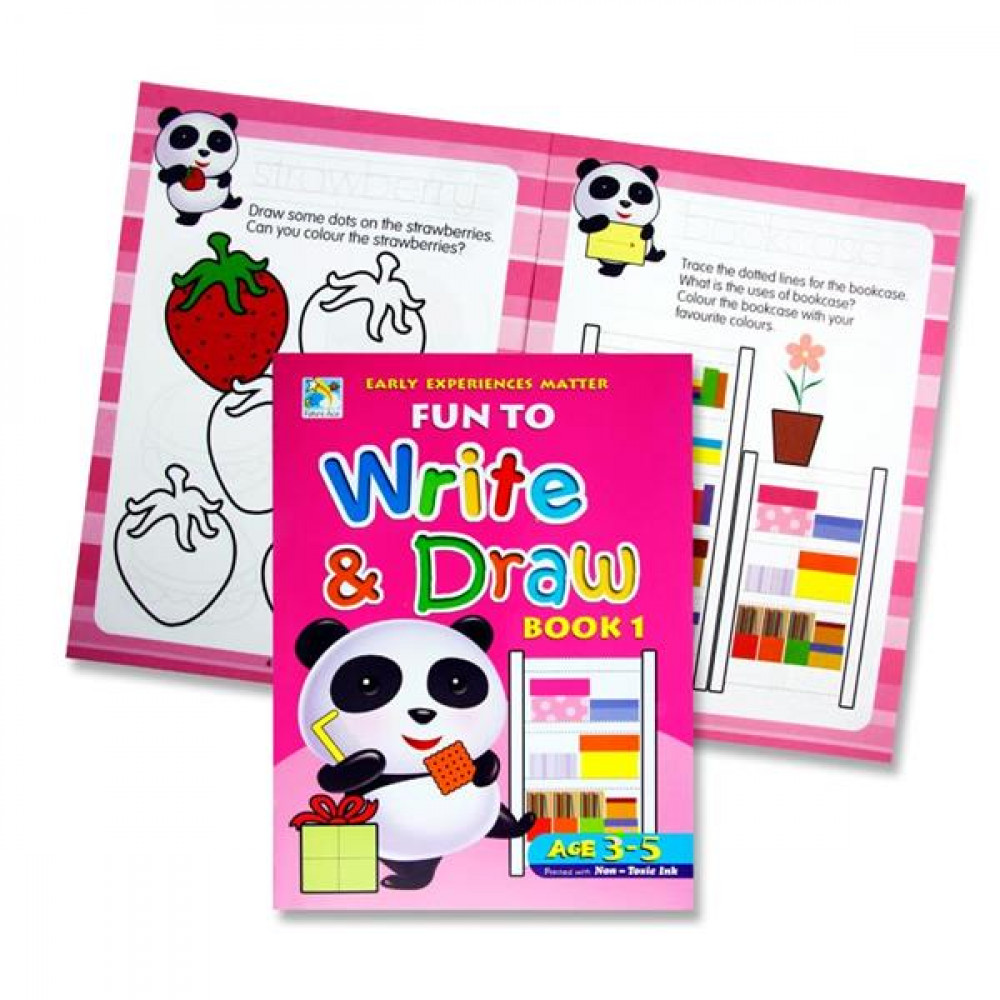 Fun To Write And Draw Activity Book 1- Age 3-5