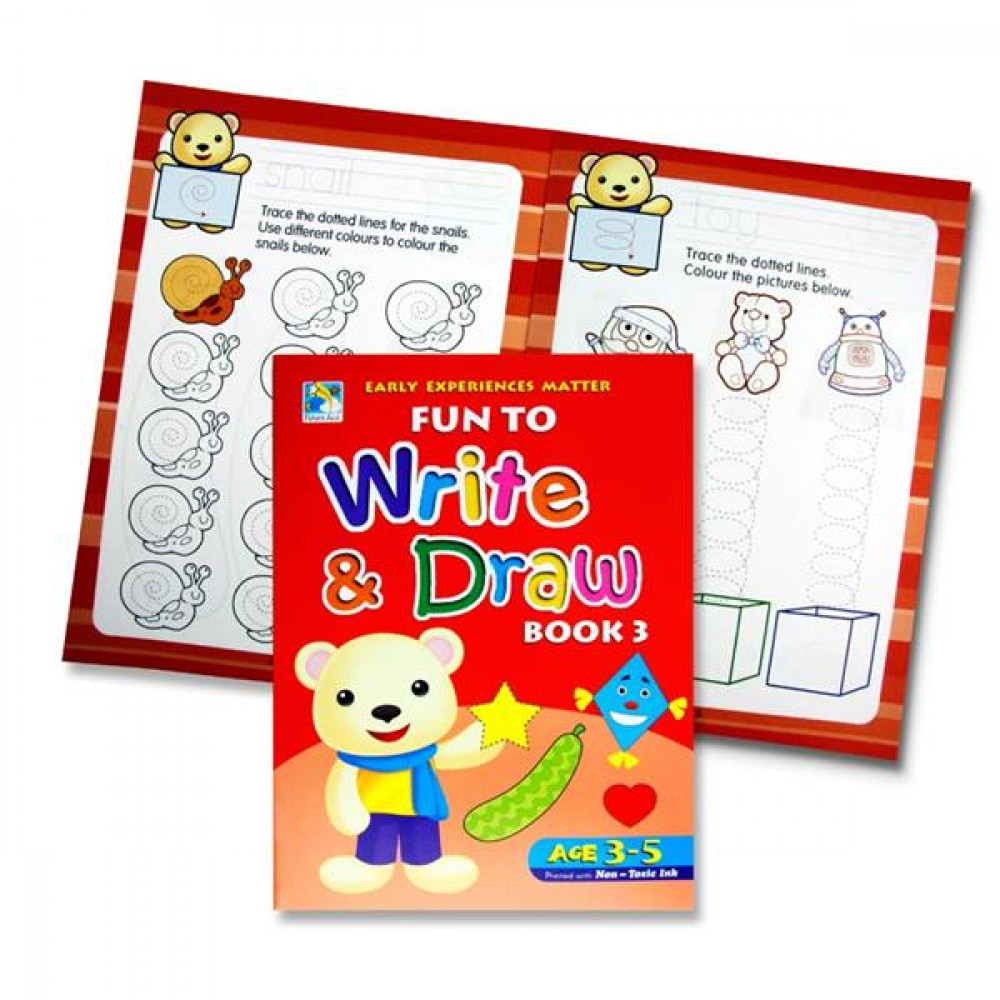 Fun To Write And Draw Activity Book 3 Age 3-5
