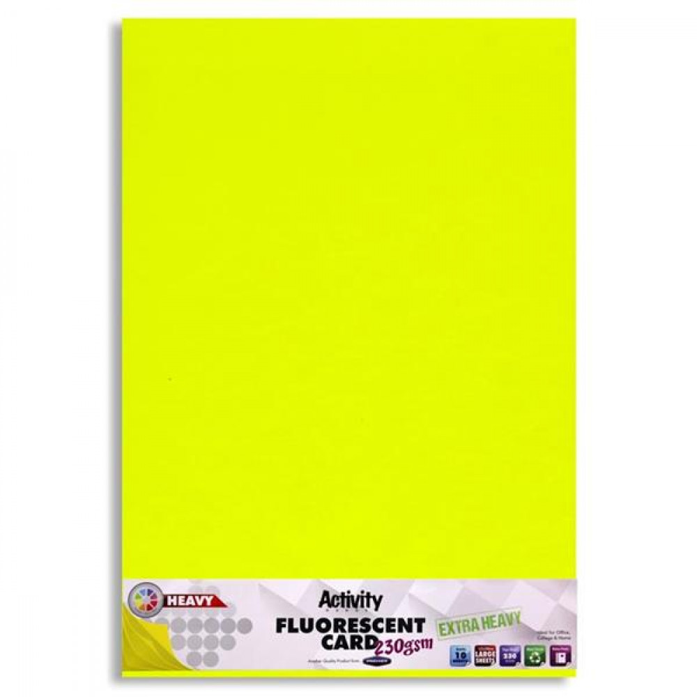 A2 Fluorescent Card Extra Strong