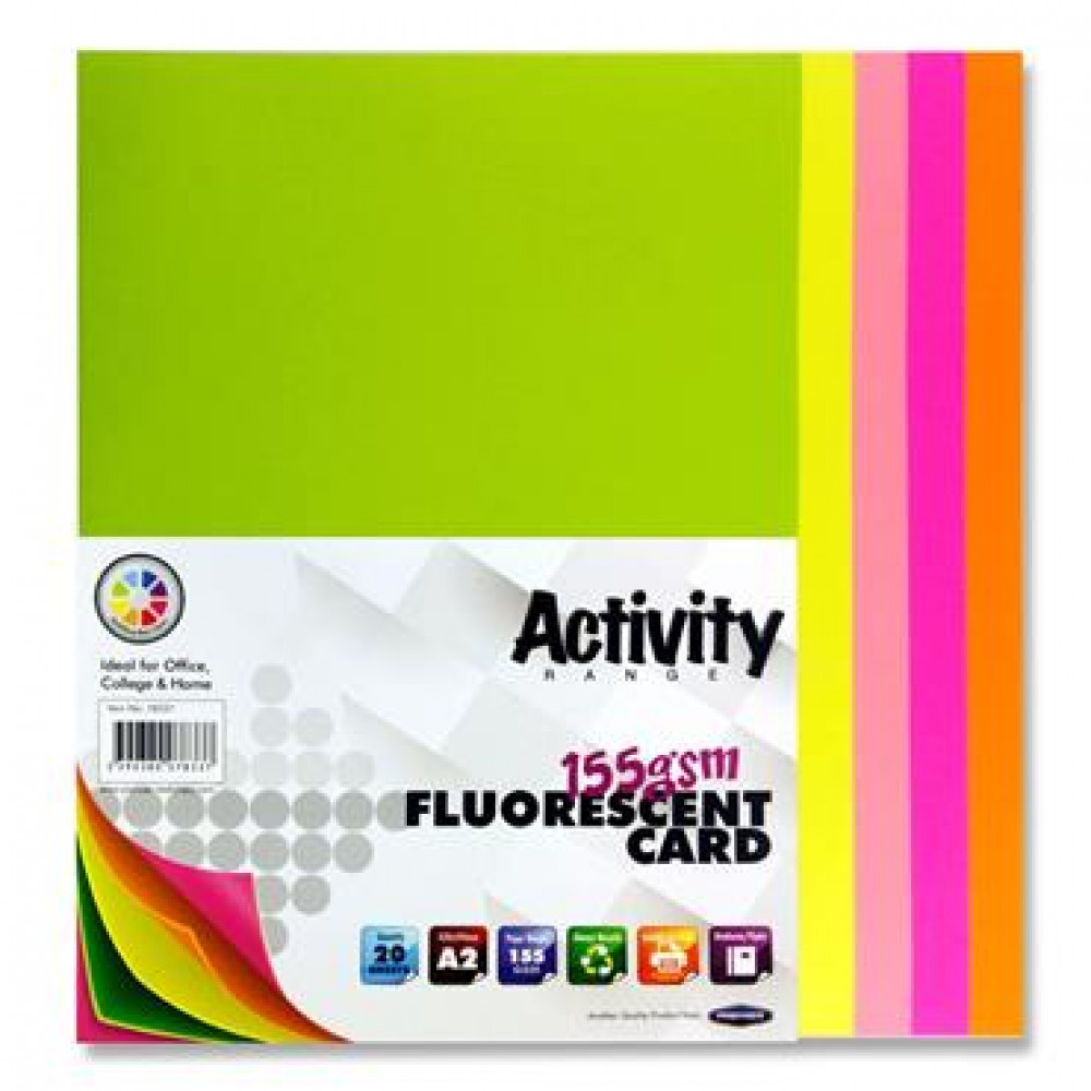 A2 Fluorescent Card 20 Sheets