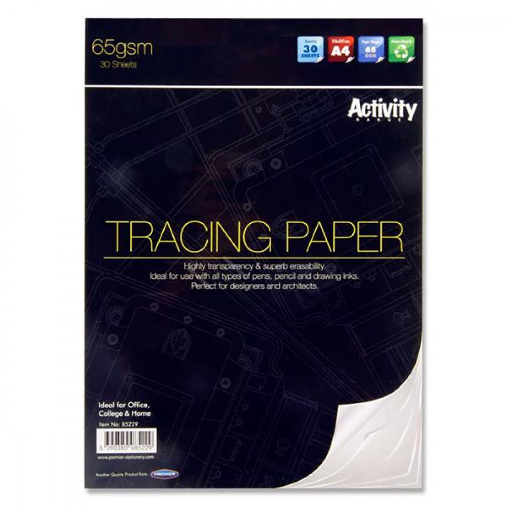 Tracing Paper A4 Activity 30 Sheet