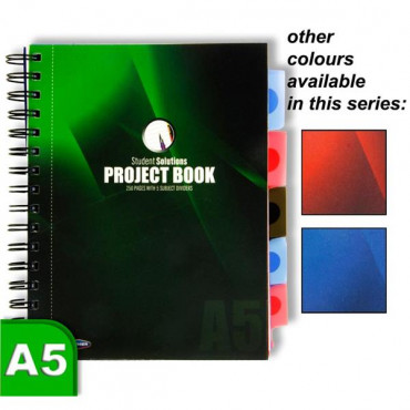 A5 Project Book Pukka Pad 5 Tabs