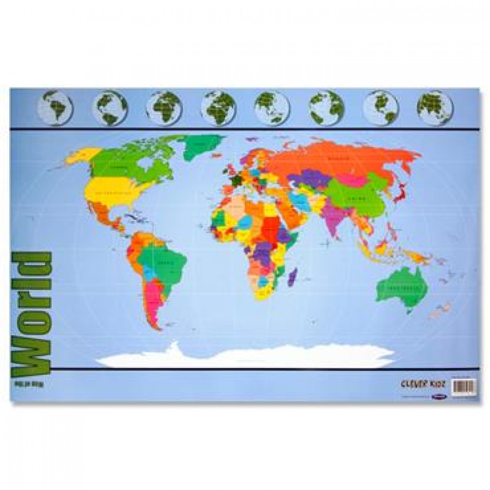 Map Of The World Wall Chart