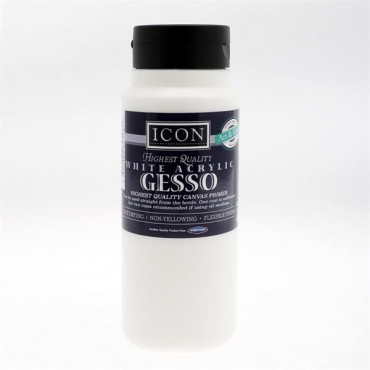 500ml Acrylic Gesso Canvas Primer - White