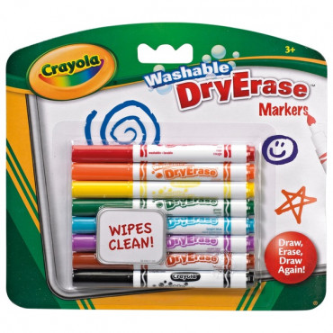 8 Washable Dry Erase Markers