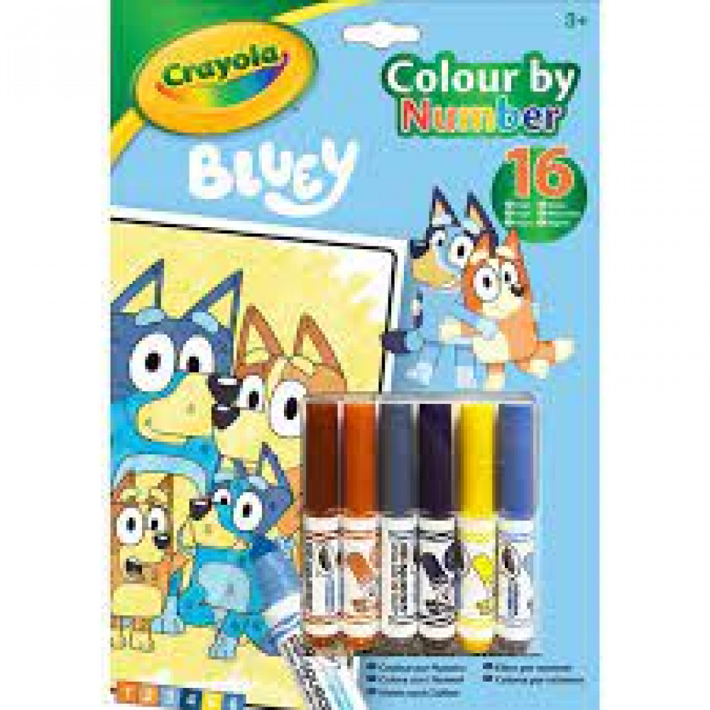 COLOUR BY NUMBERS - BLUEY