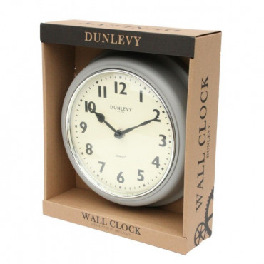 Wall Clock Taupe 10In