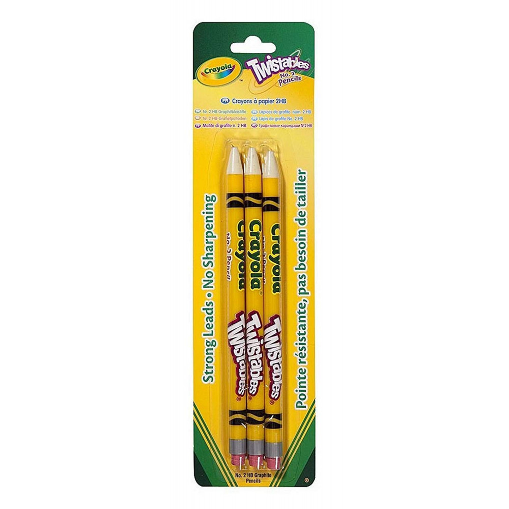 Crayola Twistable Graphite Pencils Pkt 3