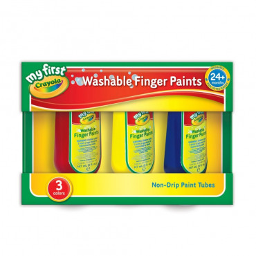 Crayola Washable Finger Paints 3Pk