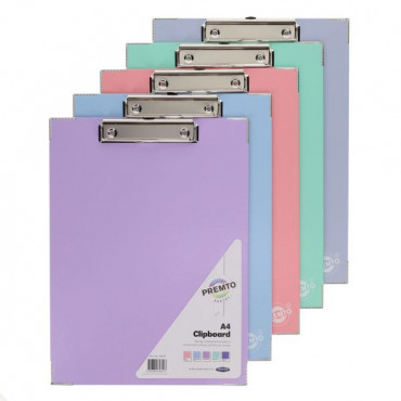 Pastel A4 Pp Clipboard - assorted