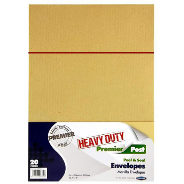 C4 Envelopes Pk 20 Heavy Duty