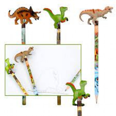 DINO WORLD PENCIL WITH DINO TOP