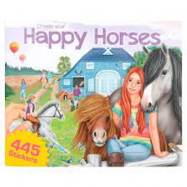 CREATE YOUR HAPPY HORSES COLOURING BOOK