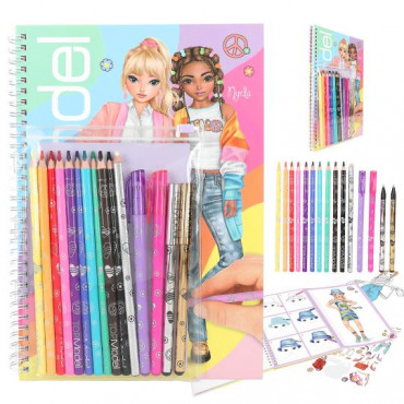 TOPModel Colouring Book with Pen