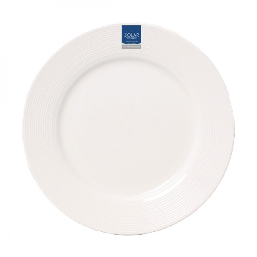 Dinner Plate White 10.5In Solar