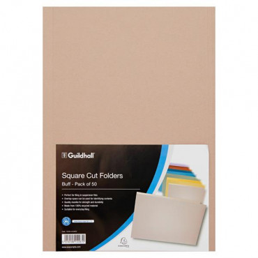 250gsm Square Cut Buff Folders