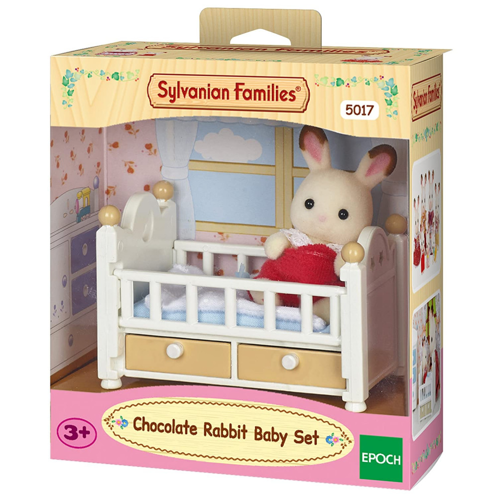 Sylvanian Chocolate Rabbit Baby Set