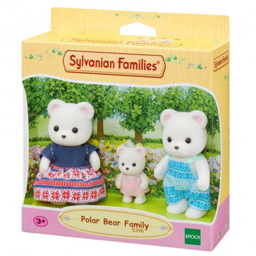 Sylvanian Polar Bear Family 3 Figures