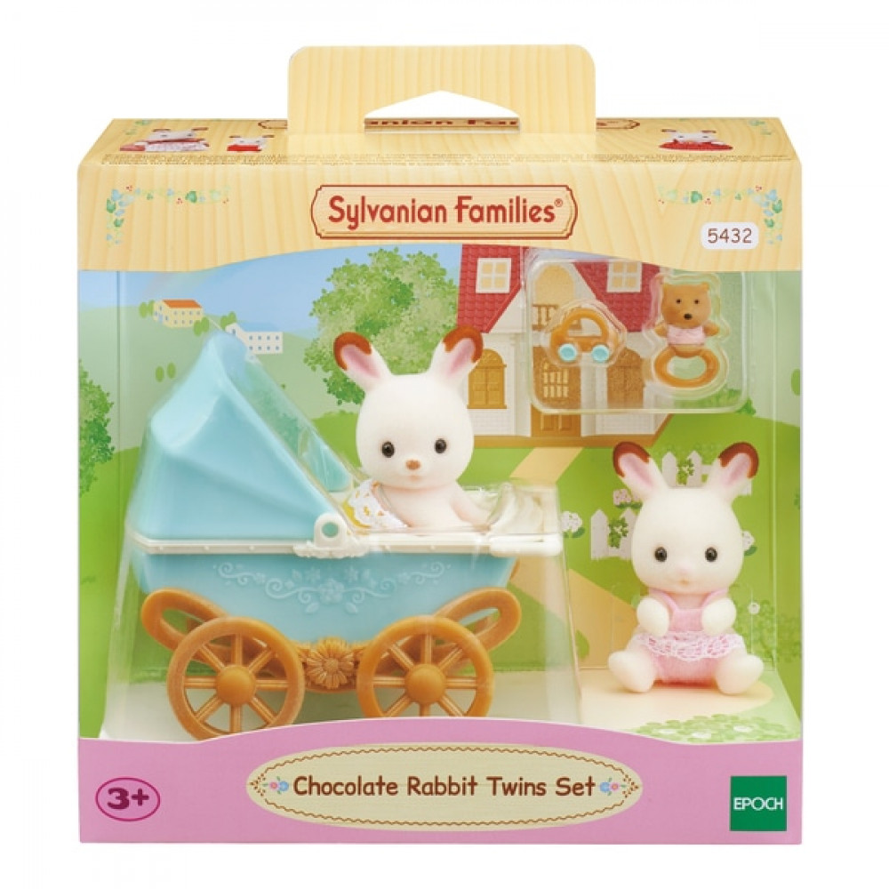 Chocolate Rabbit Twins Set