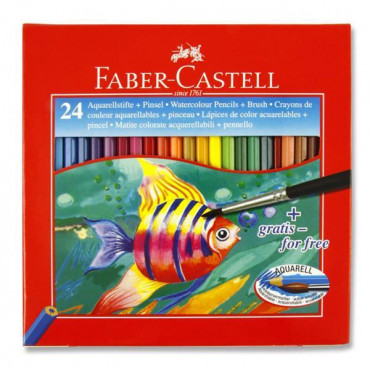 Water Soluble Colour Pencil 24Pkt