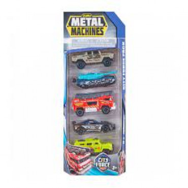 5 PACK METAL MACHINES  CITY FORCE