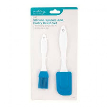 Silicone Spatula & Pastry Brush 2pc