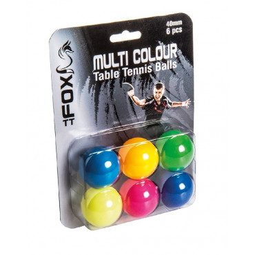 FOX TT COLOURED TENNIS BALL - PACK OF 6