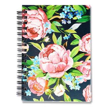 I Love Stationery A6 160pg Wiro Notebook - Roses
