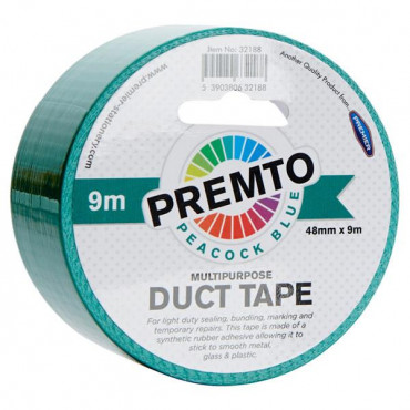 Duct Tape Peacock Blue