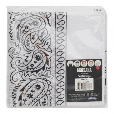 Emotionery Rockstar Bandana 55x55cm - White