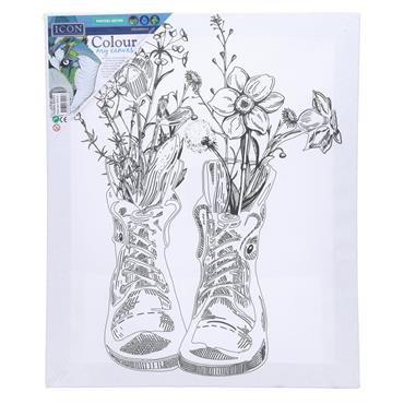 Colour My Canvas - Floral Boots