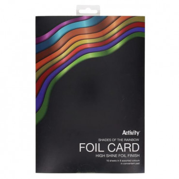 A4 220gsm Foil Card 16 Sheets - Shades Of The Raiw