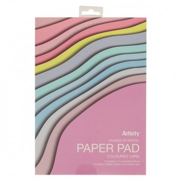 A4 180gsm Paper Pad 24 Sheets - Shades Of Pastel
