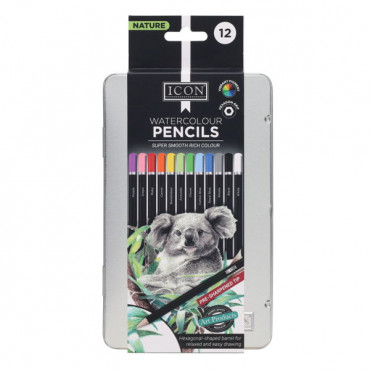 Watercolour Pencils Tin Box 12