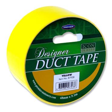 Designer Duct Tape 48Mm X 9M Yellow