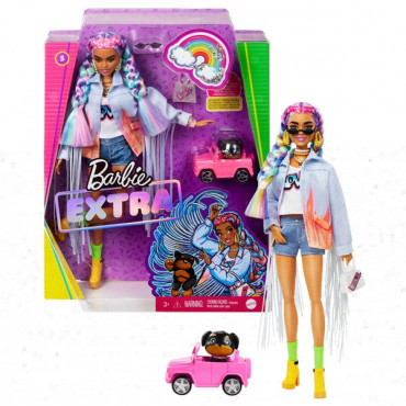 Barbie Xtra Rainbow  Braids Doll
