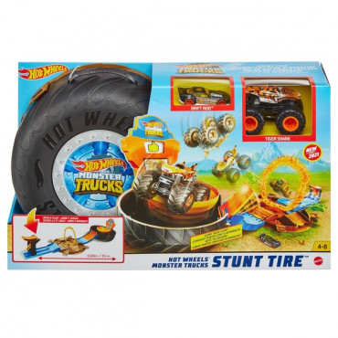Hot Wheels Monster Trucks Stunt Tyre Playset