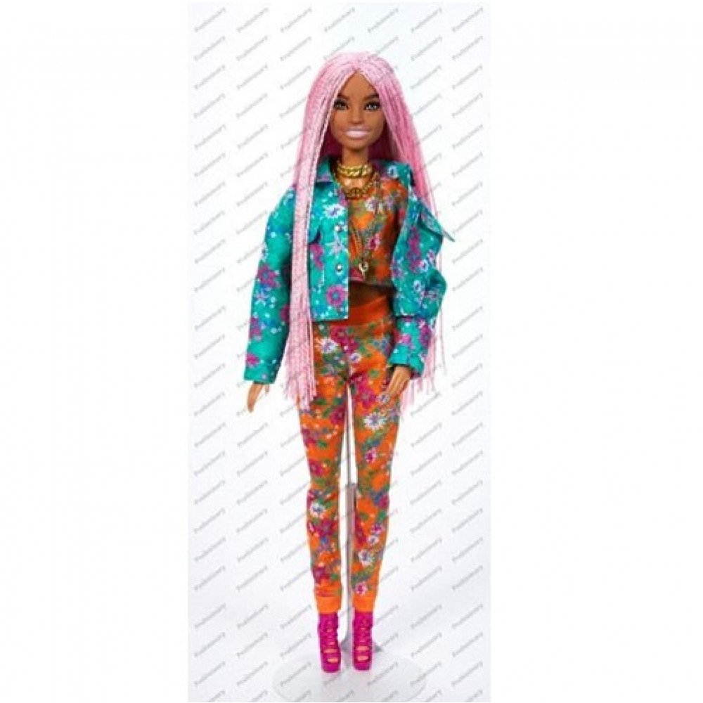 Barbie Xtra Doll with Pink Braids