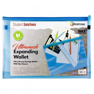 A4+ Xxl Ultramesh Expanding Wallet Printer Blue