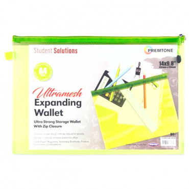 Mesh Wallet B4+ Expanding Mesh Wallet Green