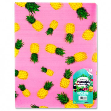 A4 40 Pocket Display Book - 3d Pineapple Expressis