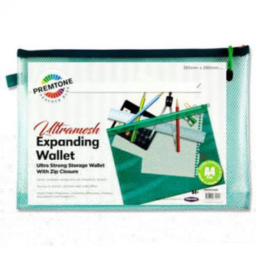 Mesh Wallet B4+ Expanding Mesh Wallet Mint Green