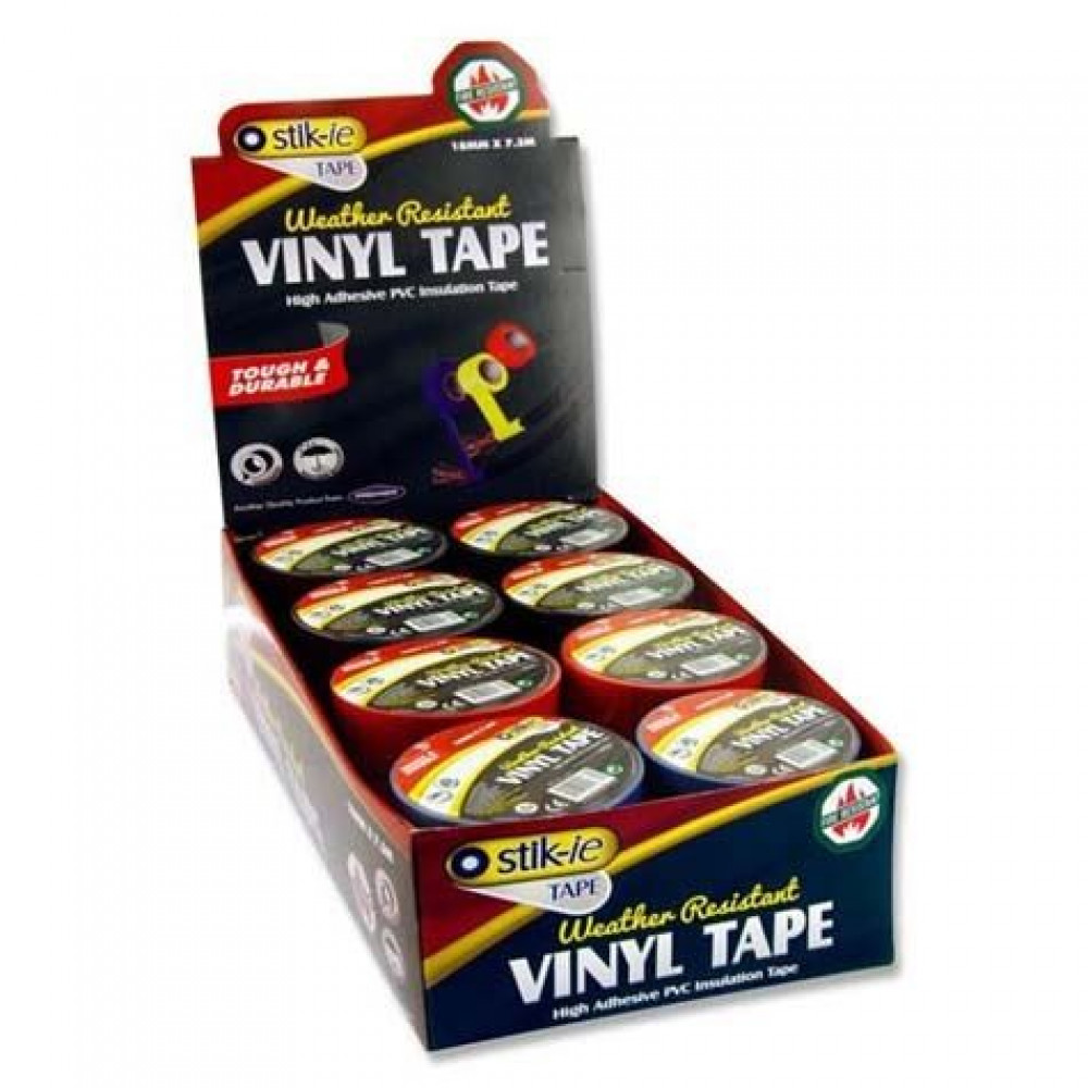 Vinyl Tape Assorted Colours 3.5"X8Yrd