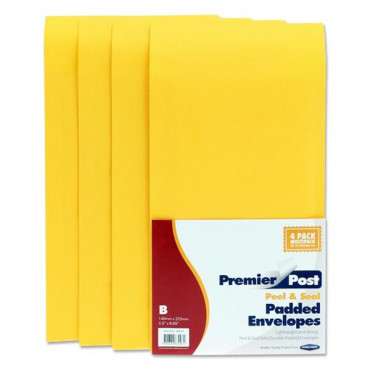 Premier Post Pkt.4 Size B 140x225 Padded Envelopes
