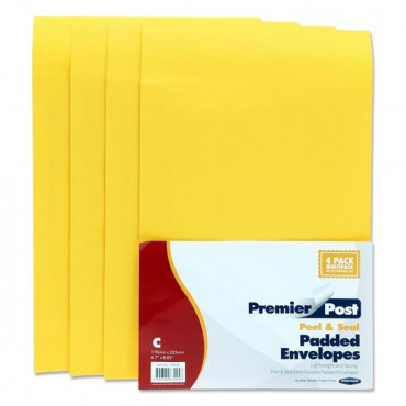 Premier Post Pkt.4 Size C 170x225 Padded Envelopes