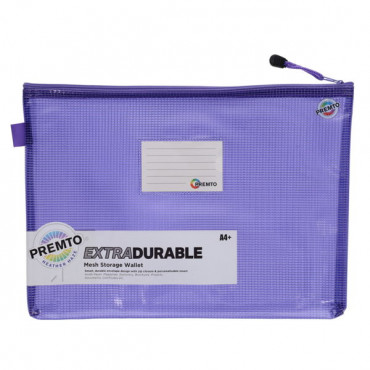 A4+ Extra Durable Mesh Storage Wallet Heather